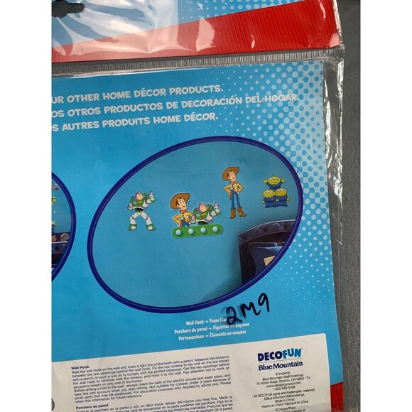Disney Pixar Toy Story Wall Hook Featuring Woody & Buzz Lightyear By Decofun - N - Picture 6 of 9